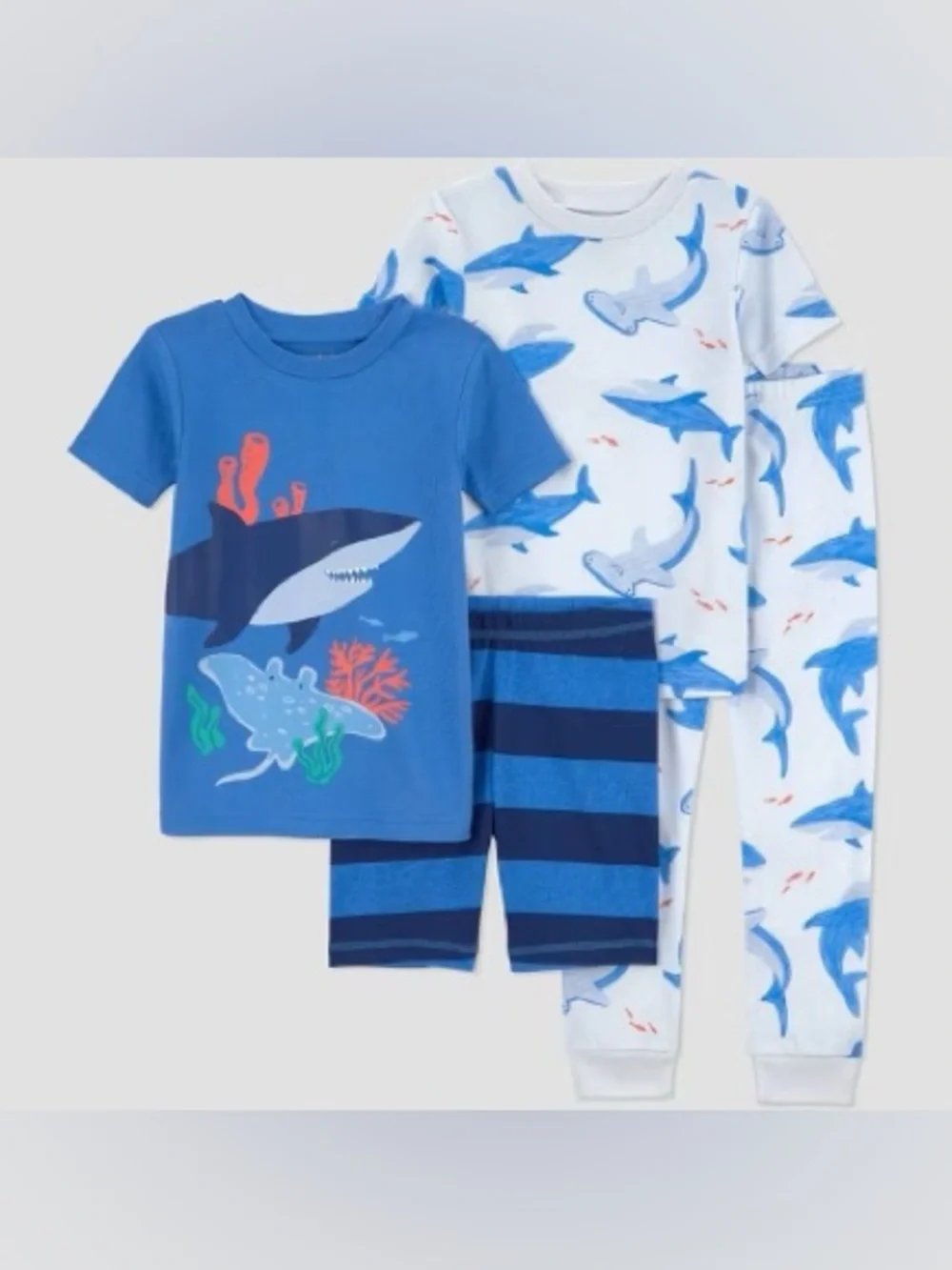 CARTER’S Just One You | 4-Piece Shark Pajamas Set